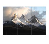 6 Pack Acoustic Foam Panels Sound Proofing Panels Three Sisters Mountains Canmore Acoustic Wall Panel Soundproofing for Livingroom Nursery Room 72"x48" Home Decor