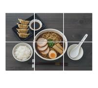 6 Pack Acoustic Foam Panels Sound Proofing Panels tokyo style ramen dumpling japaneses Acoustic Wall Panel Soundproofing for Livingroom Nursery Room 72"x48" Home Decor