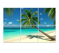 6 Pack Acoustic Foam Panels Sound Proofing Panels tropical paradise beach Acoustic Wall Panel Soundproofing for Livingroom Nursery Room 72"x48" Home Decor