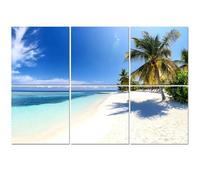 6 Pack Acoustic Foam Panels Sound Proofing Panels Tropical paradise beach Acoustic Wall Panel Soundproofing for Livingroom Nursery Room 72"x48" Home Decor