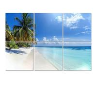 6 Pack Acoustic Foam Panels Sound Proofing Panels Tropical paradise beach Acoustic Wall Panel Soundproofing for Livingroom Nursery Room 72"x48" Home Decor
