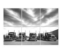 6 Pack Acoustic Foam Panels Sound Proofing Panels Trucks Convoy California White Acoustic Wall Panel Soundproofing for Livingroom Nursery Room 72"x48"-180x120cm-(WxH) Home Decor
