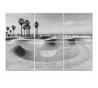 6 Pack Acoustic Foam Panels Sound Proofing Panels Venice Beach Skate Park White Acoustic Wall Panel Soundproofing for Livingroom Nursery Room 72"x48"-180x120cm-(WxH) Home Decor