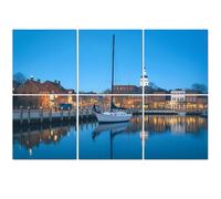 6 Pack Acoustic Foam Panels Sound Proofing Panels View boats by Annapolis Harbor city Acoustic Wall Panel Soundproofing for Livingroom Nursery Room 72"x48" Home Decor