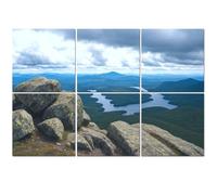 6 Pack Acoustic Foam Panels Sound Proofing Panels View Lake Placid From Whiteface Mountain Adirondacks Acoustic Wall Panel Soundproofing for Livingroom Nursery Room 72"x48"-180x120cm-(WxH) Home Decor