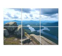 6 Pack Acoustic Foam Panels Sound Proofing Panels View Lake Placid From Whiteface Mountain Adirondacks Acoustic Wall Panel Soundproofing for Livingroom Nursery Room Decor