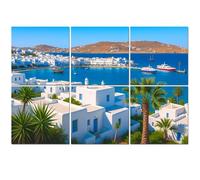 6 Pack Acoustic Foam Panels Sound Proofing Panels view Mykonos town island Mykonos Cyclades Greece Acoustic Wall Panel Soundproofing for Livingroom Nursery Room 72"x48" Home Decor