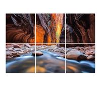6 Pack Acoustic Foam Panels Sound Proofing Panels Wall street Narrows Zion National Park Utah Acoustic Wall Panel Soundproofing for Livingroom Nursery Room 72"x48" Home Decor