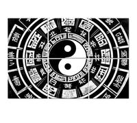 6 Pack Acoustic Foam Panels Sound Proofing Panels Yin Yang Chinese Artwork Yin Yang Symbol Chinese Zodiac I Acoustic Wall Panel Soundproofing for Livingroom Nursery Room 72"x48" Home Decor