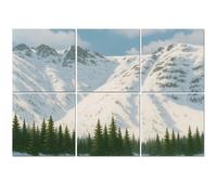 6 Pack Acoustic Foam Panels Sound Proofing ravine white mountain national forest skiings Acoustic Wall Panel Soundproofing for Livingroom Nursery Room 180x120cm Home Decor
