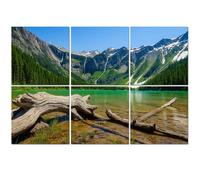 6 Pack Acoustic Foam Panels Sound Proofing Scenic mountain views Avalanche Lake Glacier National Park Montana Acoustic Wall Panel Soundproofing for Livingroom Nursery Room 180x120cm Home Decor