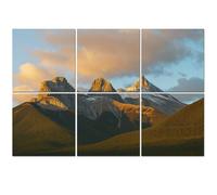 6 Pack Acoustic Foam Panels Sound Proofing Three Sisters Mountains Canmore Acoustic Wall Panel Soundproofing for Livingroom Nursery Room 180x120cm Home Decor