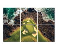 6 Pack Acoustic Foam Panels Sound Proofing vertical drone view course pebble beach california Acoustic Wall Panel Soundproofing for Livingroom Nursery Room 180x120cm Home Decor