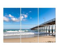 6 Pack Acoustic Foam Panels Sound Proofing Waves hit Pensacola Pier Acoustic Wall Panel Soundproofing for Livingroom Nursery Room 180x120cm Home Decor