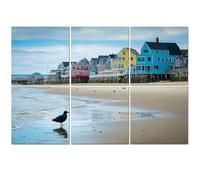 6 Pack Acoustic Wall Panels Sound Absorbing Wall Art acoustic foam Atlantic Ocean pier Old Orchard Beach Maine 72"x48" Sound Proofing Panels for walls Decorative Noise Dampening