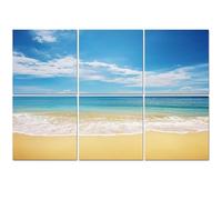 6 Pack Acoustic Wall Panels Sound Absorbing Wall Art acoustic foam beach tropical sea 72"x48" Sound Proofing Panels for walls Decorative Noise Dampening