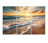 6 Pack Acoustic Wall Panels Sound Absorbing Wall Art acoustic foam Beautiful cloudscape sea waves sunrise shot 72"x48" Sound Proofing Panels for walls Decorative Noise Dampening