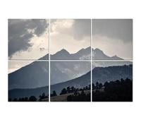 6 Pack Acoustic Wall Panels Sound Absorbing Wall Art acoustic foam Boulder Colorado Longs Peak Rocky Mountain National Park 72"x48" Sound Proofing Panels for walls Decorative Noise Dampening
