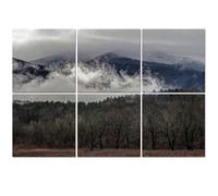 6 Pack Acoustic Wall Panels Sound Absorbing Wall Art acoustic foam Clouds light up sunrise valley CAdes Cove 72"x48" Sound Proofing Panels for walls Decorative Noise Dampening