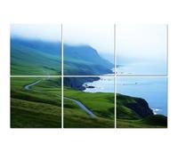 6 Pack Acoustic Wall Panels Sound Absorbing Wall Art acoustic foam Foggy morning Bodega Bay Sonoma County California s Pacific 72"x48" Sound Proofing Panels for walls Decorative Noise Dampening