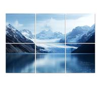 6 Pack Acoustic Wall Panels Sound Absorbing Wall Art acoustic foam Glacier Bay National Park Preserve Alaska 72"x48" Sound Proofing Panels for walls Decorative Noise Dampening