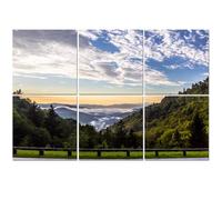 6 Pack Acoustic Wall Panels Sound Absorbing Wall Art acoustic foam Great Smoky Mountains Sunrise Newfound Gap 72"x48" Sound Proofing Panels for walls Decorative Noise Dampening