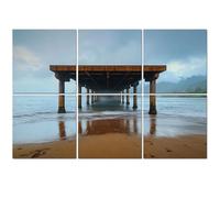 6 Pack Acoustic Wall Panels Sound Absorbing Wall Art acoustic foam Hanalei Beach Hanalei Bay Kauai Hawaii 72"x48" Sound Proofing Panels for walls Decorative Noise Dampening