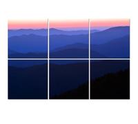 6 Pack Acoustic Wall Panels Sound Absorbing Wall Art acoustic foam Hazy layers hills 72"x48" Sound Proofing Panels for walls Decorative Noise Dampening