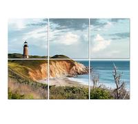 6 Pack Acoustic Wall Panels Sound Absorbing Wall Art acoustic foam Head Light Aquinnah Cliffs Martha s Vineyard 72"x48" Sound Proofing Panels for walls Decorative Noise Dampening