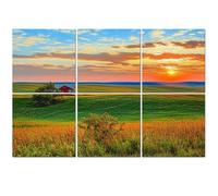 6 Pack Acoustic Wall Panels Sound Absorbing Wall Art acoustic foam kansas sunset flint hills four seasons pictures royalty 72"x48" Sound Proofing Panels for walls Decorative Noise Dampening