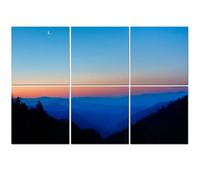 6 Pack Acoustic Wall Panels Sound Absorbing Wall Art acoustic foam Moon Misty Rolling Mountain Just Before Sunrise Great Smoky 72"x48" Sound Proofing Panels for walls Decorative Noise Dampening