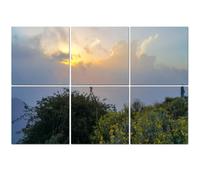 6 Pack Acoustic Wall Panels Sound Absorbing Wall Art acoustic foam Mountains scenery natural natural park So beautiful clear 72"x48" Sound Proofing Panels for walls Decorative Noise Dampening