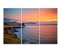 6 Pack Acoustic Wall Panels Sound Absorbing Wall Art acoustic foam Neist point lighthouse Isle Skye Scotland UK 72"x48" Sound Proofing Panels for walls Decorative Noise Dampening