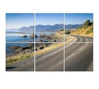 6 Pack Acoustic Wall Panels Sound Absorbing Wall Art acoustic foam New Zealand Country Road 72"x48" Sound Proofing Panels for walls Decorative Noise Dampening