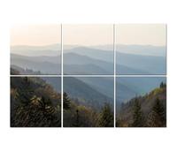 6 Pack Acoustic Wall Panels Sound Absorbing Wall Art acoustic foam Oconaluftee Valley Overlook dawn 72"x48" Sound Proofing Panels for walls Decorative Noise Dampening