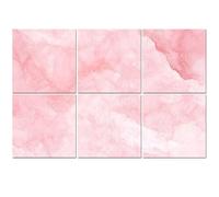 6 Pack Acoustic Wall Panels Sound Absorbing Wall Art acoustic foam Pink Pale Millennial Grunge Marble Texture Abstract Putty 72"x48" Sound Proofing Panels for walls Decorative Noise Dampening