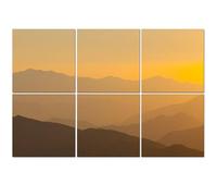 6 Pack Acoustic Wall Panels Sound Absorbing Wall Art acoustic foam Rolling Mountain Ranges 72"x48" Sound Proofing Panels for walls Decorative Noise Dampening