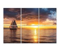 6 Pack Acoustic Wall Panels Sound Absorbing Wall Art acoustic foam Sailboat Elliott Bay 72"x48" Sound Proofing Panels for walls Decorative Noise Dampening