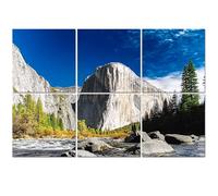6 Pack Acoustic Wall Panels Sound Absorbing Wall Art acoustic foam View El Capitan Half Yosemite National Park 72"x48" Sound Proofing Panels for walls Decorative Noise Dampening