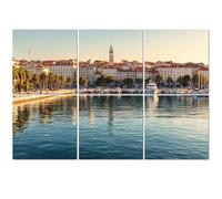 6 Pack Acoustic Wall Panels Sound Absorbing Wall Art acoustic foam view split old town from sea croatia old town 72"x48" Sound Proofing Panels for walls Decorative Noise Dampening