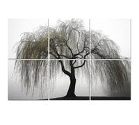 6 Pack Acoustic Wall Panels Sound Absorbing Wall Art acoustic foam weeping willow tree weeping willow pictures royalty 72"x48" Sound Proofing Panels for walls Decorative Noise Dampening