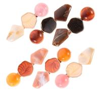 6 Pack Acrylic Marble Hair Clips Women Barrettes Geometric | Duckbill Design, Fashion Simulation Pattern, Chic Vivid Finish for Everyday Styling