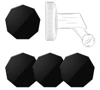 6 Pack Adhesive Replacement Magnet Piece for Garmin Low-Profile Magnetic Mount Windshield Sticky, for Garmin Dash Cam 45/46/47/55/56/57/65W/66W/67W/Tandem/Speak/Speak Plus
