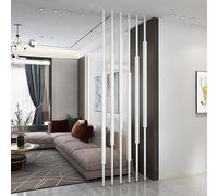 6 Pack Adjustable Room Divider Poles for Privacy, Floor to Ceiling Office Hotel Hall Partition, Space Organizer