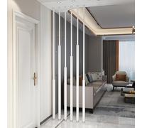 6 Pack Adjustable Room Divider Poles for Privacy, Floor to Ceiling Office Hotel Hall Partition, Space Organizer