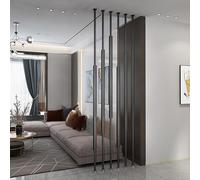 6 Pack Adjustable Room Divider Poles for Privacy, Floor to Ceiling Office Hotel Hall Partition, Space Organizer