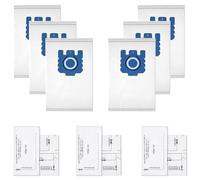 6 Pack AirClean 3D Efficiency C2 Bags for Miele Vacuum Cleaner Bags, Compatible with Miele Complete C3, C1, C2, S227, S240, S270, S400, S2, S5, S8 Series with 3 Motor Protection & 3 Exhaust Filters
