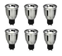 6 Pack,AJH GU10 9W LED Light Bulbs Daylight White 4000K Dimmable Long Neck Barrel,LED Spot Bulb Spotlight,740lm,80W Halogen Bulb Equivalent