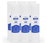 6 Pack AP110 Whole House Water Filter Cartridge Replacement for Well Water, 5 Micron 10 x 2.5 Grooved Sediment Water Filter Compatible with AO-WH-PREV-R2, WHKF-GD05, CFS110, SGC-25-1005, 4WH-STDGR-F02