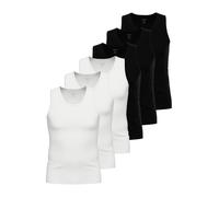 6 Pack Athlete Sleeveless Tops Micro Modal by Ammann 10116 M-2XL Black and White